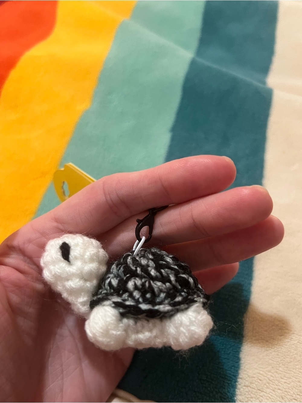 Crocheted Turtle Keychain 🐢 - Picture 2 of 7